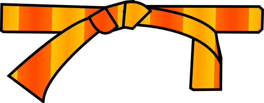 Ceinture Jaune-Orange