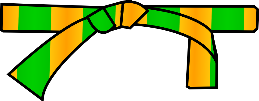 Ceinture Orange-Verte